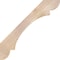 Ekena Millwork 3 1/2"W x 42"D x 42"H Olympic Smooth Knee Brace, Douglas Fir BRC04X42X42OLY00SDF - alternate 2